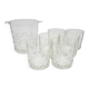 Seau à glace assorti de 6 verres