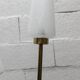 Arlus floor lamp with tripod base and 2 ribbed glass lamps 1950