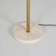 Brass and Burgundy stone floor lamp circa 1970