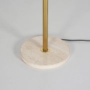 Lampadaire en laiton et pierre de bourgogne circa 1970