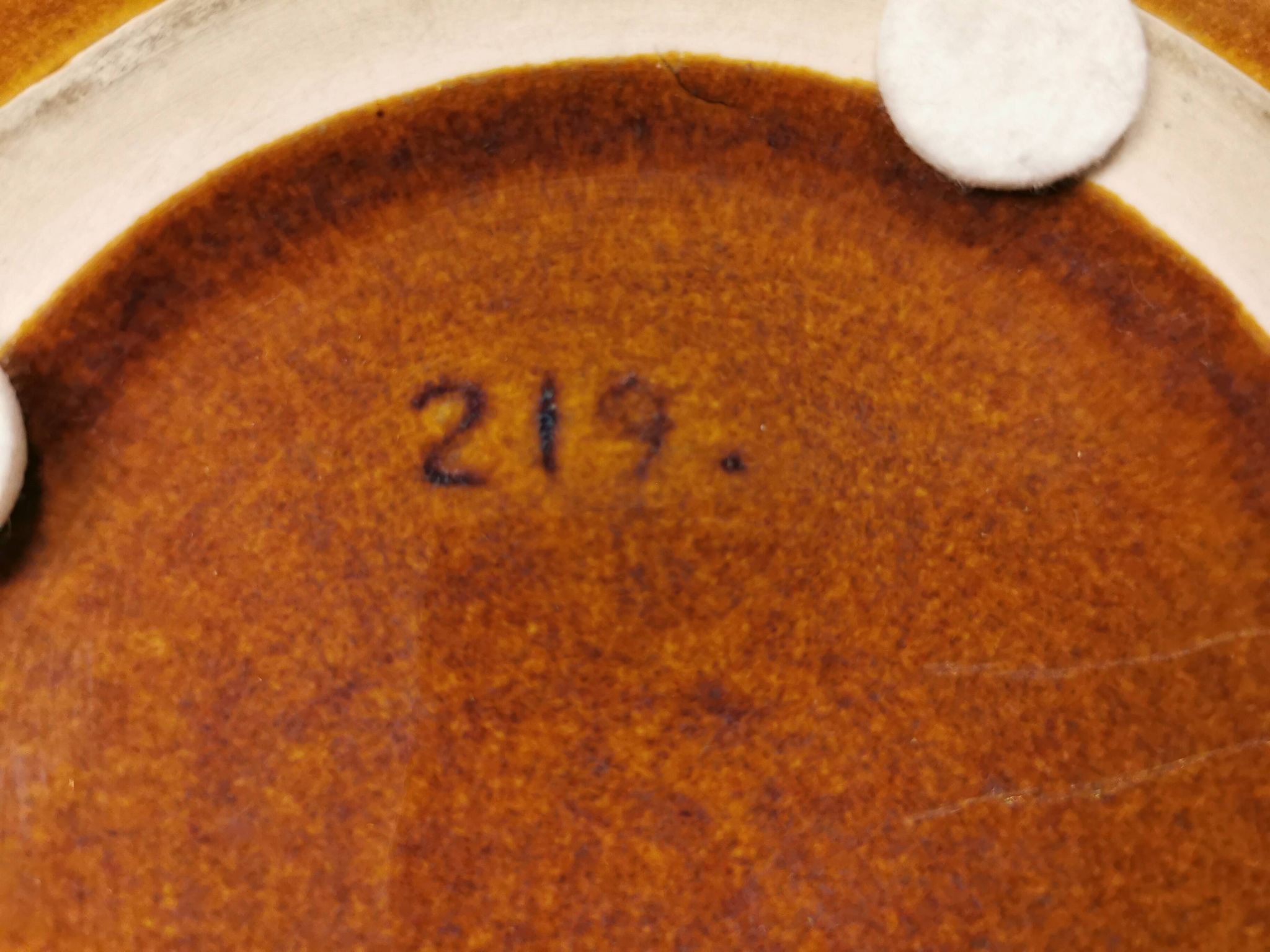 Ceramic dish, from Danish Søholm.  Estimated 1970-1980s