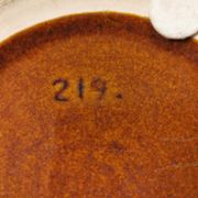 Ceramic dish, from Danish Søholm.  Estimated 1970-1980s