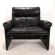 Saporiti Italia leather armchair by Giovanni Offredi, 1970
