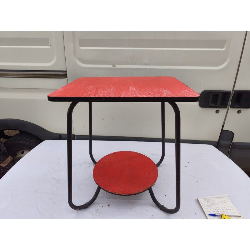 Table vintage fer et bois