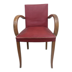 fauteuil bridge vintage - rouge