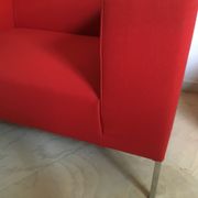 Red sofa Allen MDF Italia by Bruno FATTORINI 1998