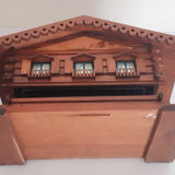 Swiss wooden chalet cigarette storage, mountain chalet