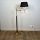 Reading Lamp in Mahogany and Gold Brass with Articulated Arm and Tripod Base