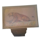 Lioness painting by Xavier Sager