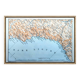 Imprimée en 1909, carte de la côte Ligure