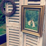 Painting "Young Girls in a Garden" by F. Didioni