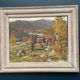 Original Swedish Oil on Panel - "Landscape" by Hundt - Signed - Vintage and Framed - 54 × 45 cm (21.3" × 17.7")