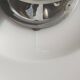 40s/50s pendant light in frosted glass and chrome