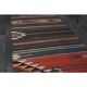 Tapis de couloir vintage turc Oushak fait main en laine et coton marron