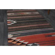 Vintage Turkish Oushak Handmade Wool Cotton Brown Runner Rug 73x254