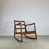 Rocking chair model 166 "senator" by Ole Wanscher for France and Daverkosen, Denmark, 1960s