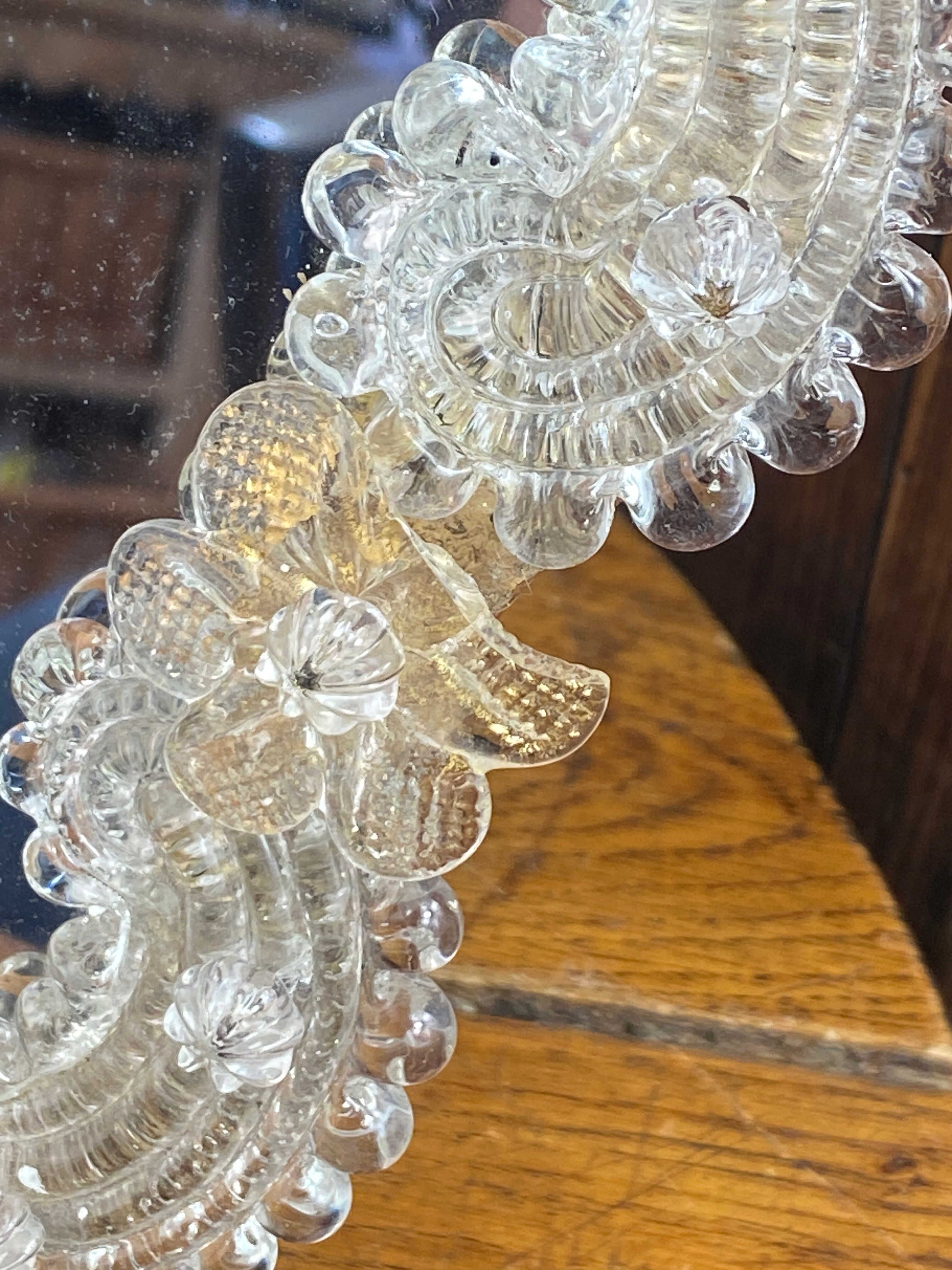 Venetian mirror made of Murano glass