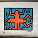 Numbered keith haring silkscreen with certificate.