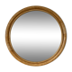 Round rattan mirror