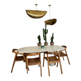 Brass chandelier