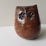 Ceramic owl sculpture, signed Nani in Aix in 1983