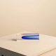 Blue "Square" vase by Flavio Poli for Seguso 60's
