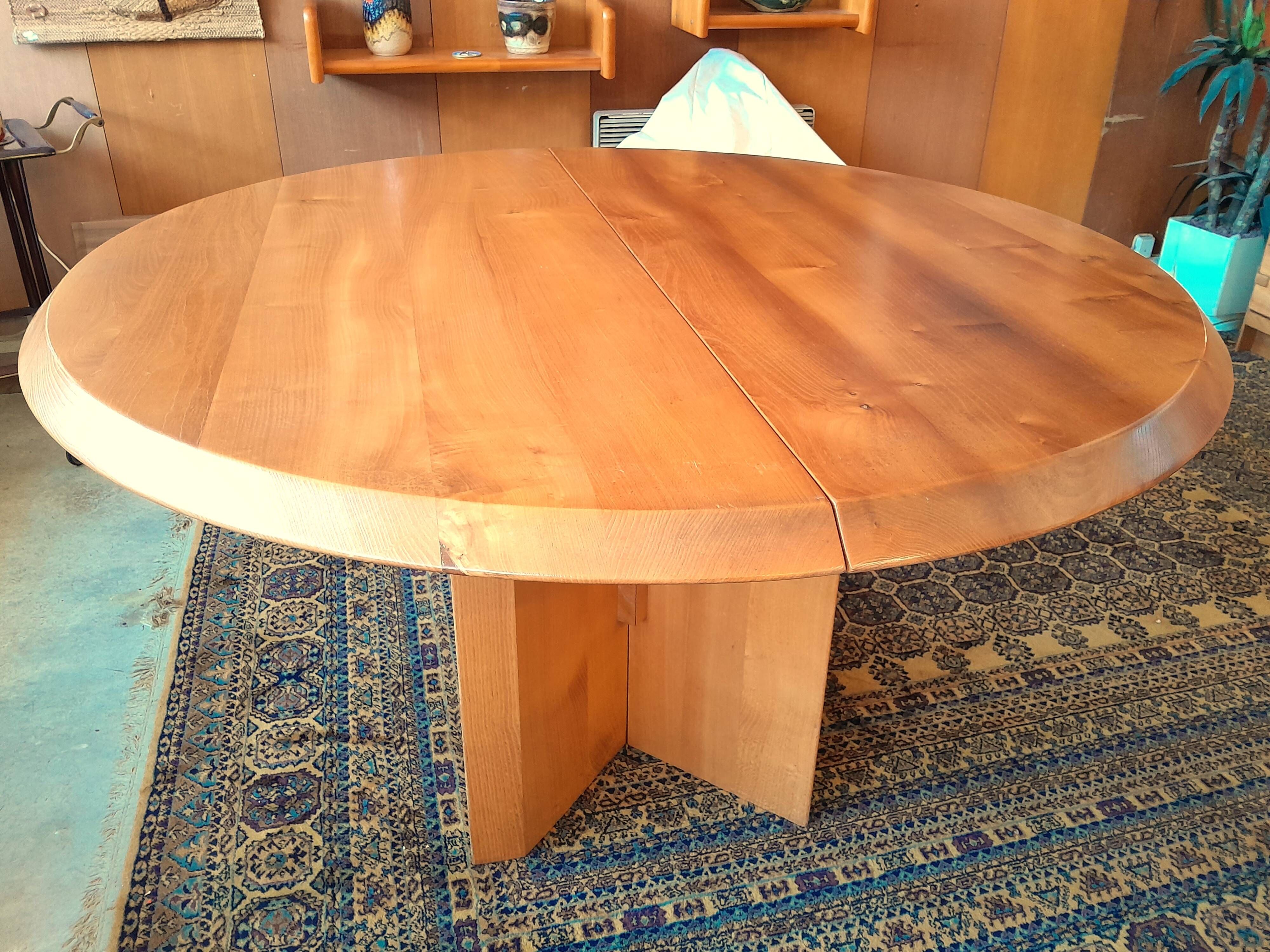 Table & chaises orme Gorgoni pour Roche & Bobois 1970s