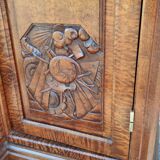 1925 office library in solid waved mahogany