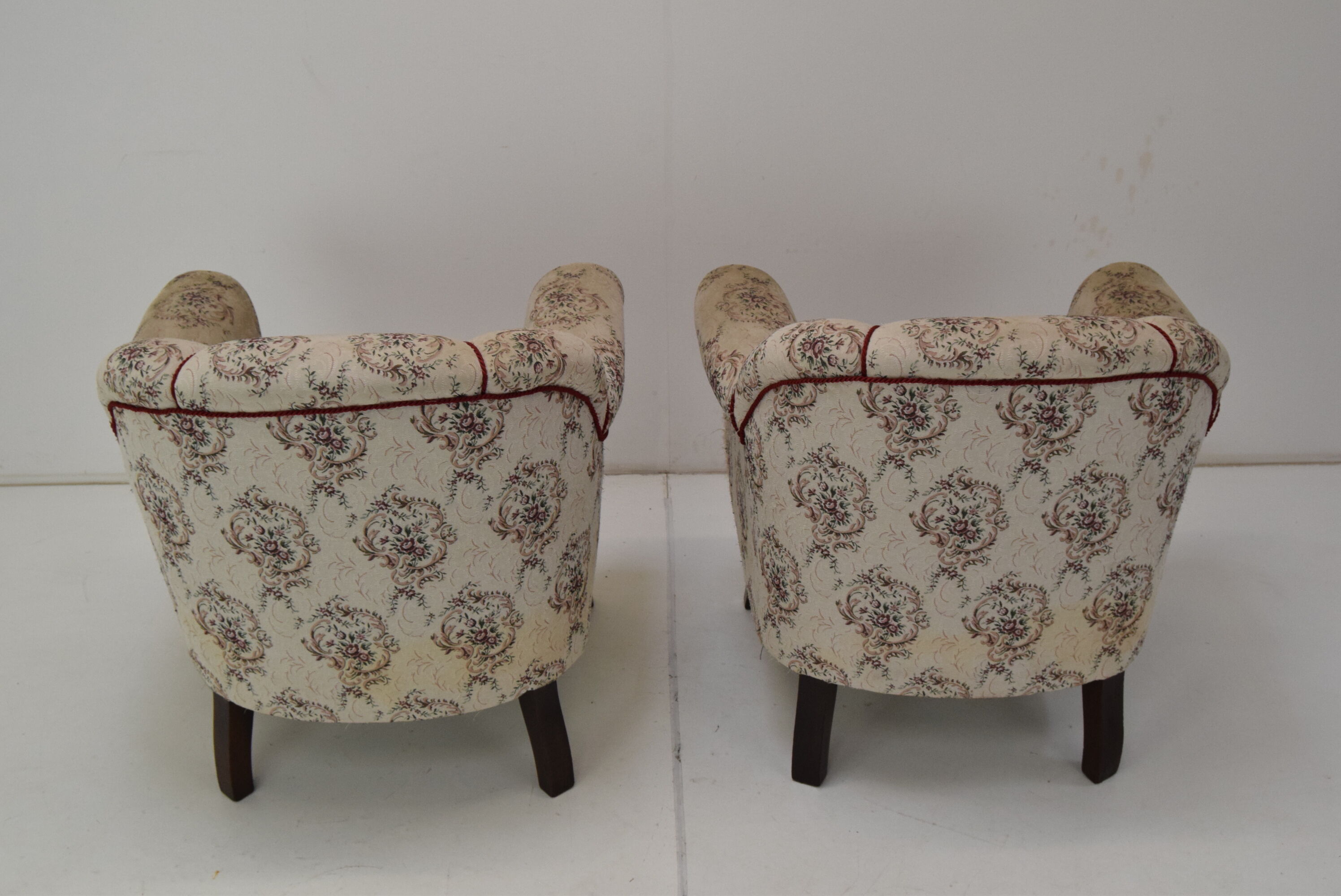Pair of Mid-century Armchairs,Czechoslovakia,1950's.