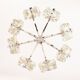 Large chrome glass and crystal pendant by Sische, Germany, 1970s.