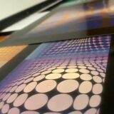 Complete portfolio (8 plates) from 1975 - Universal structures of the checkerboard - Victor Vasarely