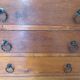 Commode 4 tiroirs en bois massif, début XXème s.