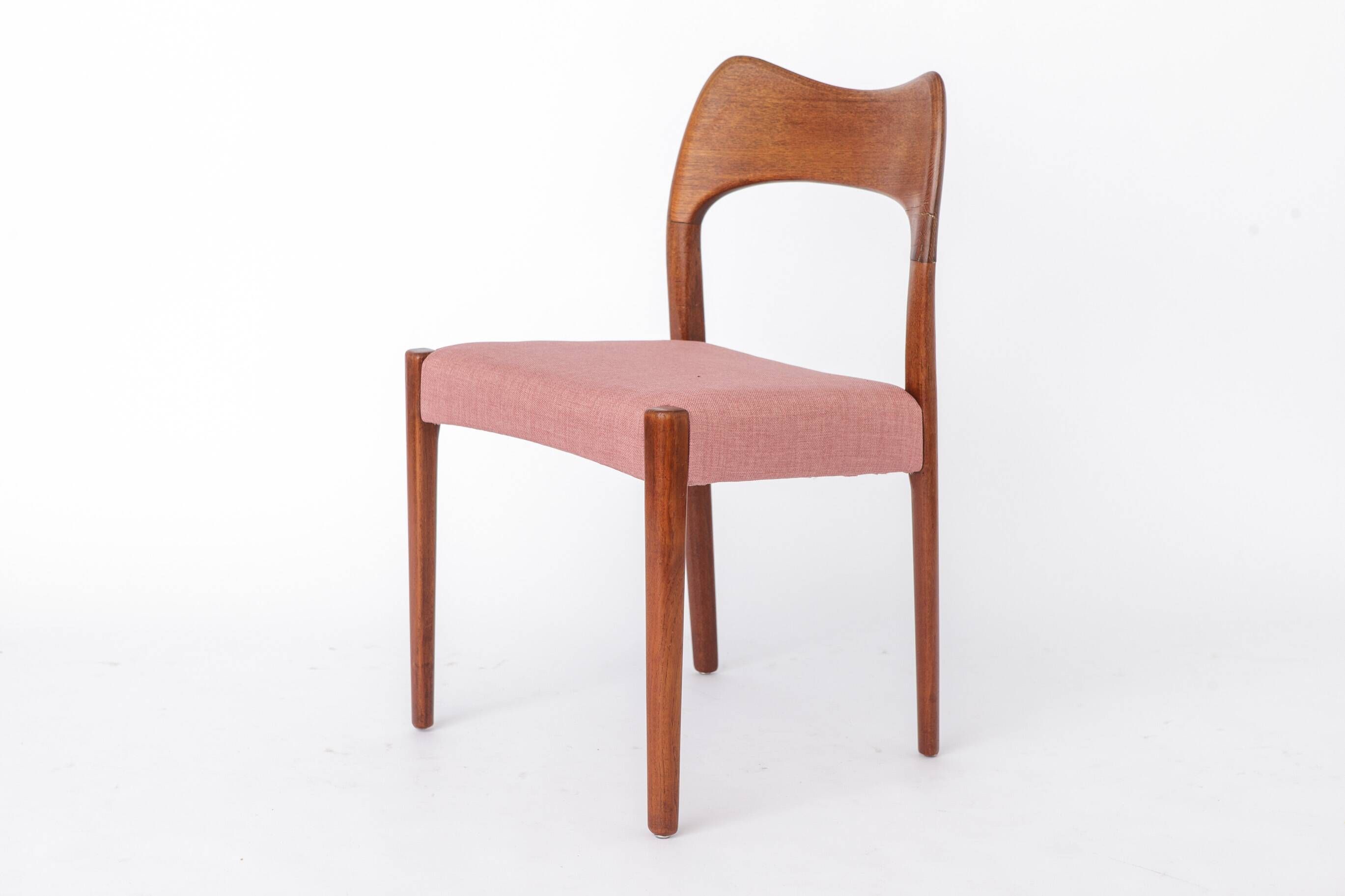 Set of 4 Arne Hovmand-Olsen Chairs for Mogens Kold 1950s Danish Mid Century