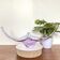 Murano - organic glass sculpture center bowl - Lilac