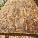 Farm table in fir 150 cm 2 drawers