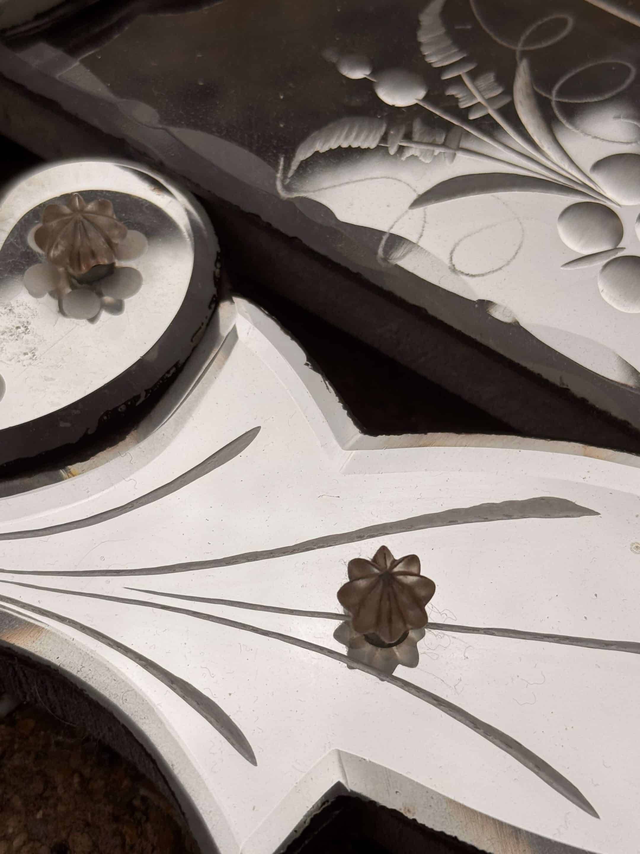 Antique octagonal Venetian wall mirror