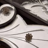 Antique octagonal Venetian wall mirror