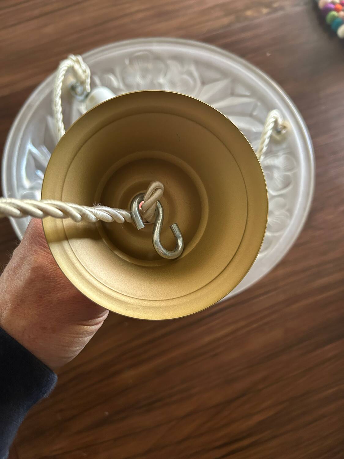 Lustre coupole art deco signé degué et hubens