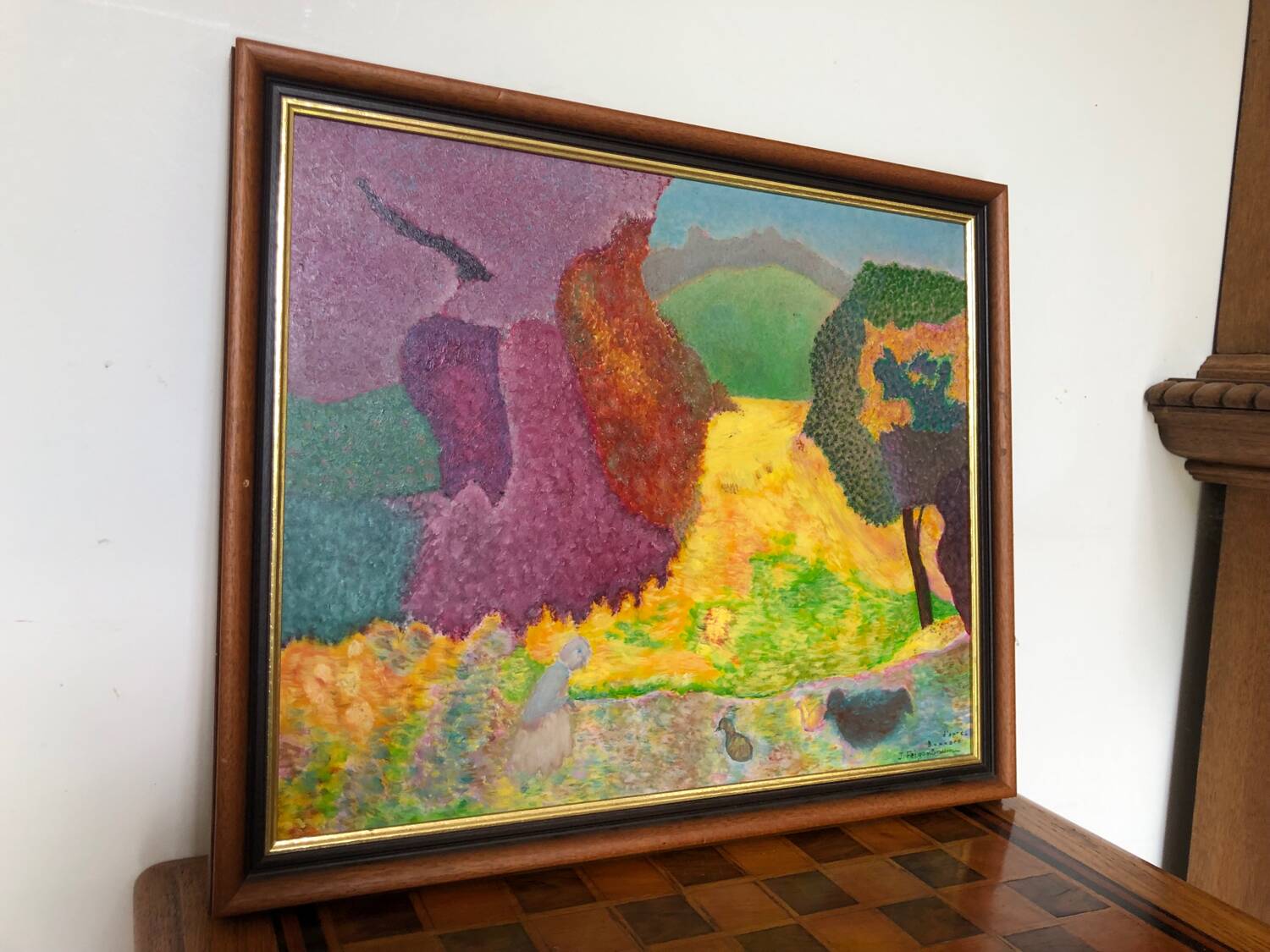 Oil landscape painting