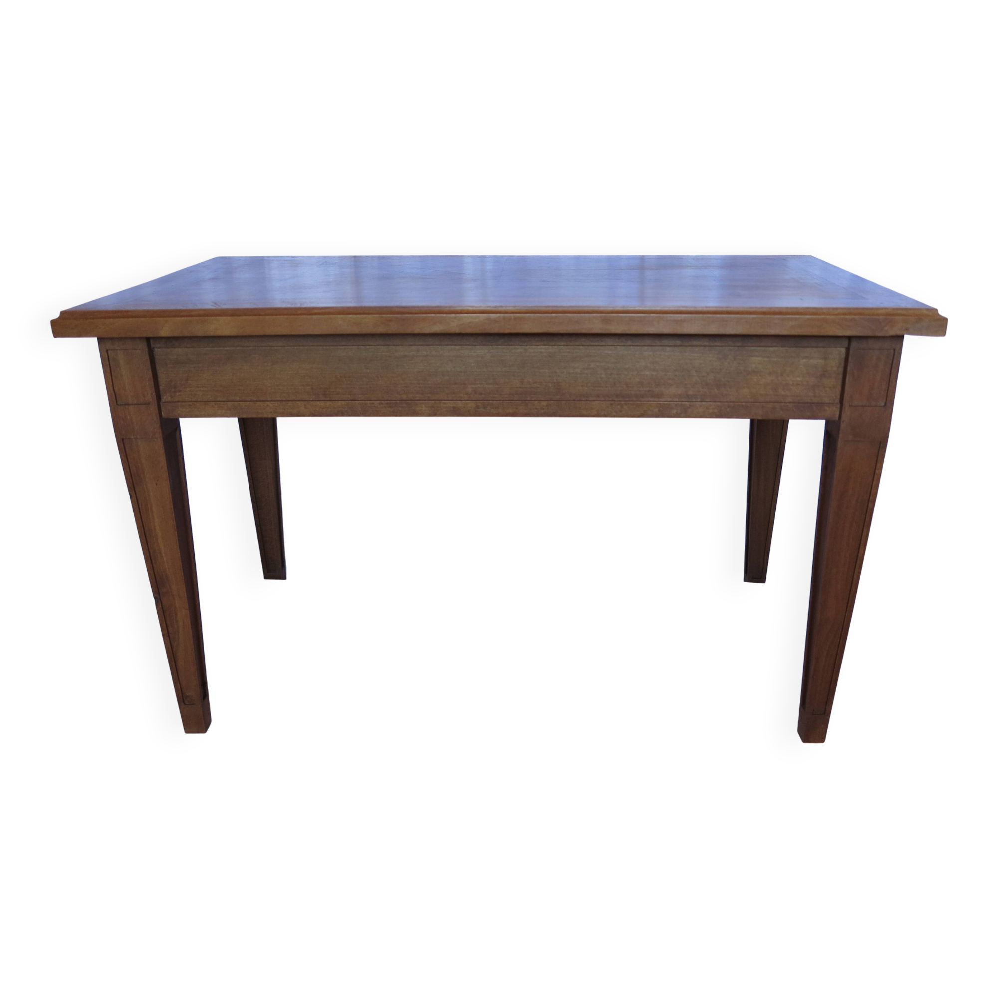 table basse de style Louis XVI bois naturel
