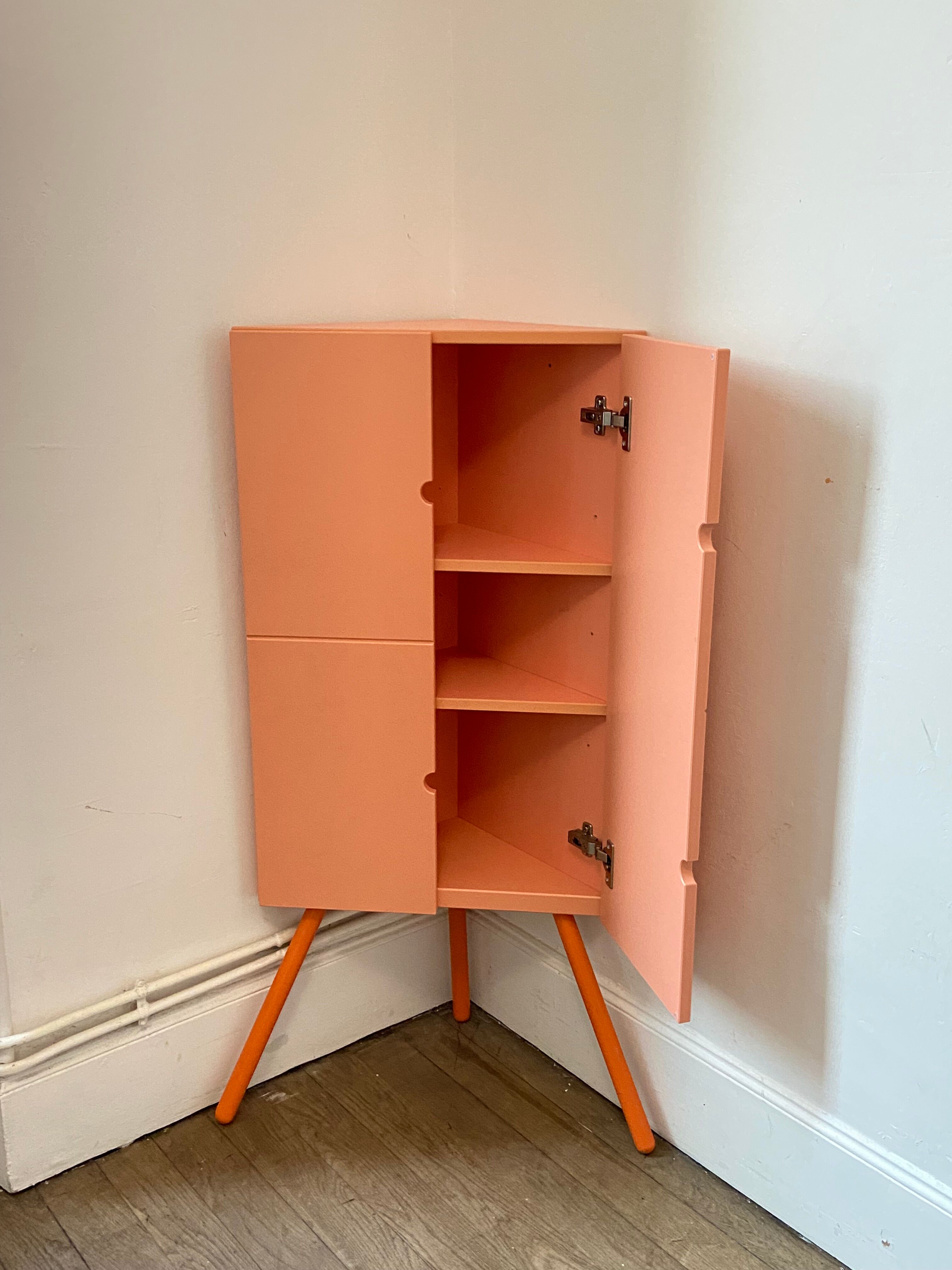 Mini corner cabinet pink IKEA model PS 2014