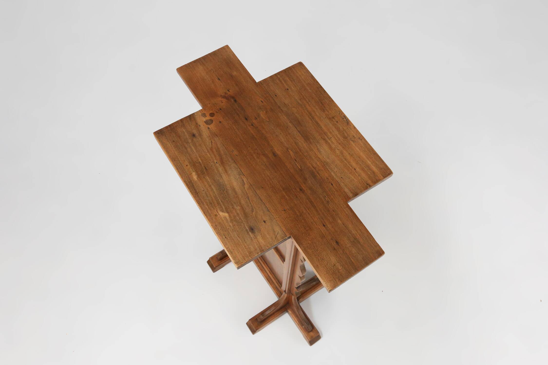 French Wooden Church Console, 1900s