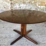 Expandable Scandinavian rosewood dining table by CJ Rosengaarden, circa 60's