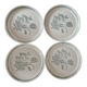 4 large vintage ceramic plates/presentation dishes