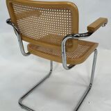 Chair Cesca model by Marcel Breuer with armrests B64