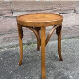 Baumann curved wood stool 60s