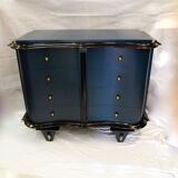 Commode bleue et noire, XXe siècle