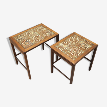 Set of two nesting tables teak, danish design, 1960s