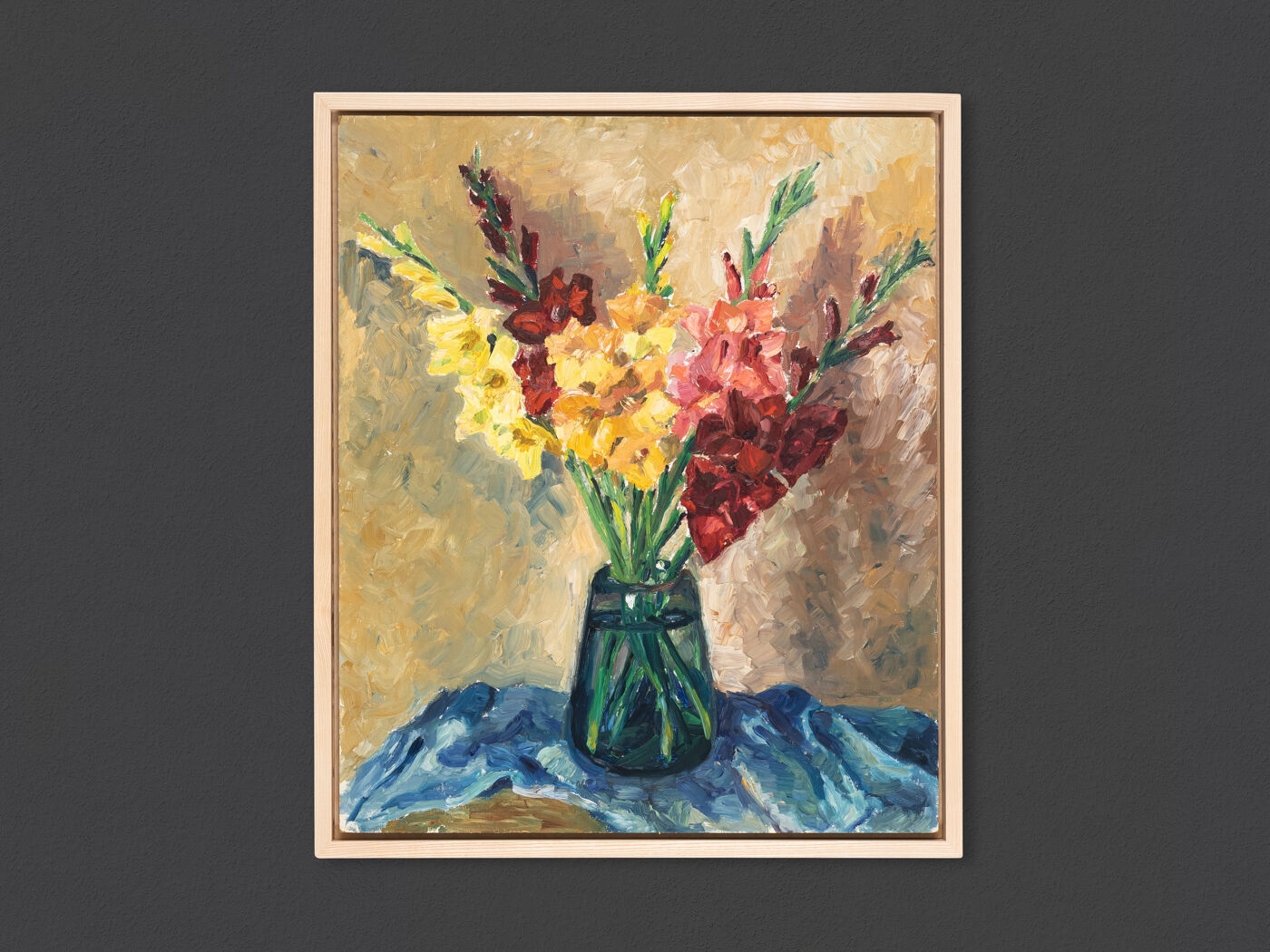 Gladiolus, Oil on plate, 54 x 64 cm