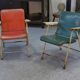 Folding chairs by Russel Wright for Samsonite Chairs 1960s